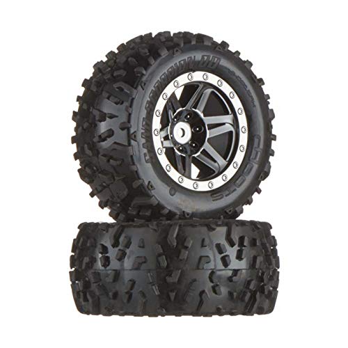 ARRMA AR550002 Dboots Sand Scorpion XL Rear Tire Set, Black/Chrome