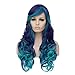 OYIXU Blue Ombre Highlights 75cm 29.5