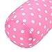 Alloyseed Mini Micro Microbead Travel Roll Cylindrical Pillow for Wrist ,Neck Support, Offer Comfort Support Pink