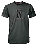 Harley-Davidson Men's Black Label Dark Stitch Short Sleeve T-Shirt Gray 30291526