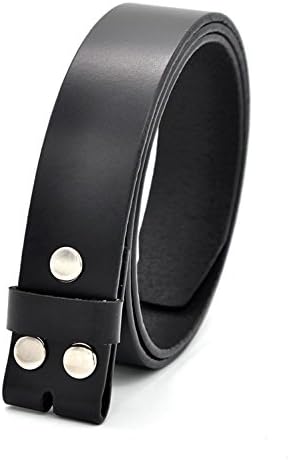 Meetloveyou Belts for Men Strap Without Buckle One Layler Leather Strap For Vintage Jeans Black Dark Brown Yellow Brown