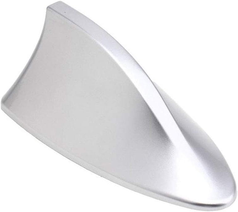 Folconauto Universal Auto Roof Shark Fin, Antenna Radio Signal Function - Silver