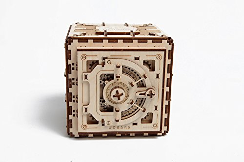 Safe by Ugears Is Mechanical 3D Puzzle Wooden Brainteaser for Kids, Teens and Adults