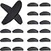 TOODOO 10 Pairs Eyeglasses Nose Pads Glasses Adhesive Silicone Nose Pads Non-Slip Thin Nosepads for Glasses Eyeglasses Sunglasses (Black, 1 mm)