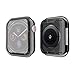 SIRUIBO Compatible with Apple Watch Series 4 Screen Protector 44mm, Soft Slim Full-Around Protective iWatch 4 Case Cover for Apple Watch Series 4, Black