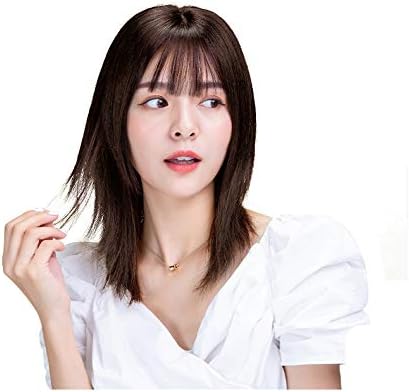 Amazon Hiye 部分ウィッグ 人毛100 肌色人工頭皮 超リアル分け目 トップヘアピース 前髪ぱっつん かつら 医療用 白髪隠し 薄毛隠す ウィッグ ストレート ヘアピース 女性用 おしゃれ アレンジ自由自在 通気性抜群 ポイントウィッグ 通販