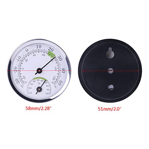 Wall Mounted Temperature Humidity Meter Thermometer & Hygrometer for Sauna Room Household