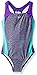 Speedo Solid Infinity Splice One Piece Swimsuit, Heather Grey, Size 8