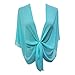 eXcaped Women's Sheer Chiffon Open Front Evening Shawl Wrap & Silver Scarf Ring