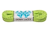 Lime Green 84 Inch Waxed Skate Lace - Derby Laces for Roller Derby, Hockey and Ice Skates, and Boots