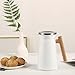 SDREAM 34 Oz Coffee Carafe Thermal For Kettle Stainless Steel Double Walled Vacuum Insulation Hot Beverage or Tea, White, 34 oz