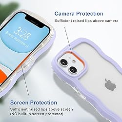 Anuck for iPhone 11 Case Wavy Edge Clear Back