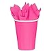 Cupcake Birthday Party Supplies Pack for 16 Guests: Straws, Dessert Plates, Beverage Napkins, Table Cover, and Cups
