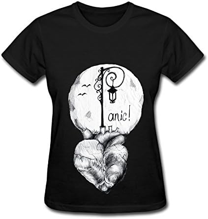 Pop Rock Panic! At The Disco Tour 2017 Fan Logo Black Womens T Shirt