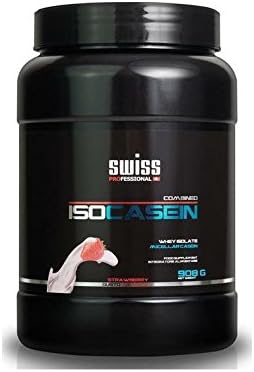 Swiss Professional IsoCasein Protein (Whey Isolate + Miccelar Casein) (Strawberry, 908 Grams)