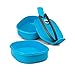 Deco Microwavable Lunch Box- Stacking Two Tier Tiffin with Vacuum Seal Lid with carrying handles- BPA Free