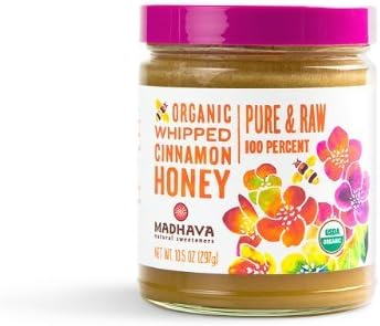 Madhava Natural Sweeteners Organic Whipped Honey, Cinnamon, 10.5-Ounce by Madhava Natural Sweeteners