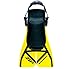 Aqua Sphere Zip Fitness Swim Fins (Small Adult 3-6, Black/Yellow)