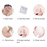 Blackhead & Splinter Remover Tools - Stainless Steel Professional Easily Cure Pimples Whiteheads Comedones Acne Zit Ingrown Hairs and Facial Impurities Bend Head Tweezer Surgical Kit by FIXBODY