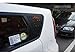exLED Window Glass Lettering Sports Plate Panel C Pillar Ver.2 (Black & Red Logo) 2-pc Set For 2013 2014 Kia All New Soul