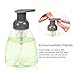Foaming Soap Dispensers Pump Bottles 10oz 300ml ULG Empty Foam Hand Soap Liquid Containers BPA Free for Kitchen and Bathroom Clear Plastic Press Bottles 3 Piece Gray