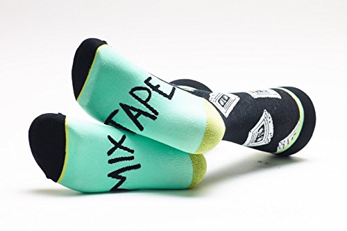Woven Pear, Women Mix Tape Socks, One Size