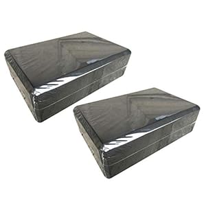 URSING 2pcs Yoga Blocks High Density EVA Foam Yoga Bricks Cork Set of 2 Lightweight Support Block Beginners Professionals Pilates Classes Home Exercise Fitness Non-Slip Eco-Friendly Choice of Colour