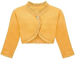 Lilax Little Girls' Knit Long Sleeve Button Closure
