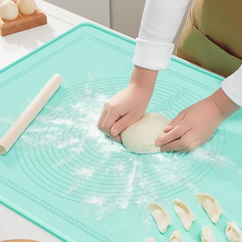 3 Pieces Silicone Pastry Mat for Resin, 40x30cm A3 Large Silicone Baking Mat Sheet - Multipurpose Table & Countertop Protector, Non-Slip Kids' Placemat for Crafts