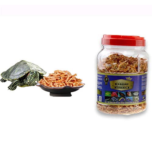 Jacksupermall 1200ml Turtle Food Freeze Dried Krill Aquarium Pond Fish