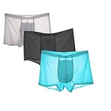 Men's Fashion Colored Cotton Underwear Comfortable Boxer Briefs Size L