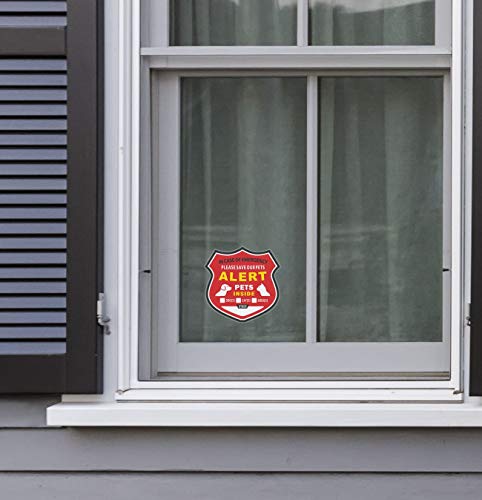 image for WINGKIND Pet Alert Stickers -Emergency Pets Rescue Stickers Static Cli