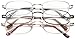 Optx 20/20 Alpha Alloy 3 Pair Valu-Pac Reading Glasses, Metal, One Size + 2