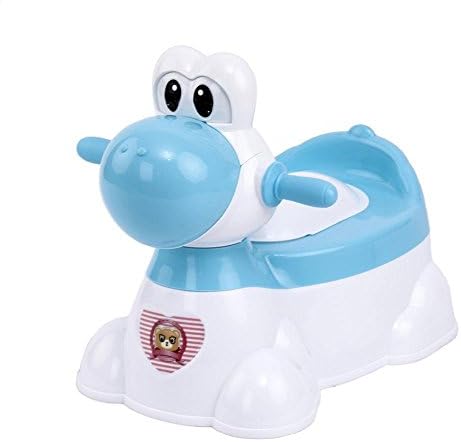 MKOOL Cute Comfort Dinosaur Enlarge Potty Training Seat with Wheels for Kids(Blue)