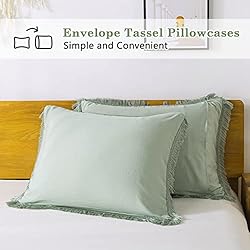 Andency Sage Green Tassel Comforter Set
