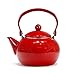 Reston Lloyd Enamel Teakettle Non-Whistling, 2 Quart, Red