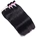 Brazilian Straight Hair with Closure 10A Unprocessed Remy Human Hair Bundles with Closure (22 24 26+20) Brazilian Virgin Hair 3 Bundles with Middle Part Lace Closure