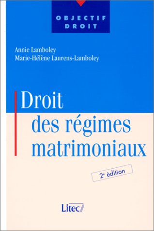 Droit des régimes matrimoniaux