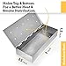 Smoker Box for Wood Chips - Use a Gas or Charcoal BBQ Grill and Still Get That Delicious Smoky Barbecue Flavored Grilled Meat - Brushed Finish Stainless Steel (brushed finish stainless steel)