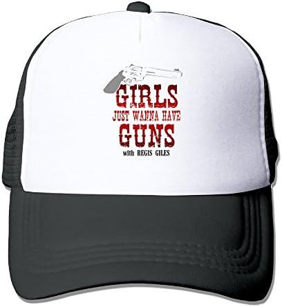 Adult Girls Just Wanna Have Guns Trucker Hats,Unisex Mesh Caps,snapback Baseball Cap Hat