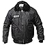First Class Watch-Guard Bomber Jacket with Reflective Security ID (Black) (US, Alpha, X-Large, Regular, Regular, Black)