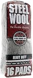 Homax Products 4 4 Homax Steel Wool Pad, No Grit, Gray