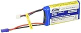 E-flite 1300mAh 2S 7.4V 20C LiPo 18AWG EC2 Battery