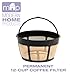Permanent 12-Cup Basket Shape Gold Tone Coffee Filter Fits All Coffee Makers Using 8-12 Cup Basket Filters