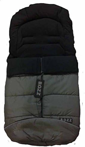 Bozz Artic Flexi Dark Grey Universal Extra Long Thick Fleece Lined Footmuff/Cosytoes/Cosybag That fits All Strollers, Pushchairs and Travel Systems