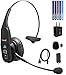 VXi BlueParrott B350-XT Bluetooth Headset with 96% Noise Cancellation Bundle with Blucoil USB Wall Adapter, and 5-Pack of Reusable Cable Ties