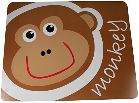 Ecobamboo Ware Kids/Babies/Toddlers Plastic Placemat, Monkey, Set of 4