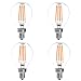 HERO-LED G14-DS-4W-WW27 Dimmable G14 E12 4W Candelabra Style LED Vintage Antique Filament Bulb, 40W Equivalent, Warm White 2700K, UL-Listed, 4-Pack