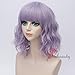 Amback Probeauty Sweety Collection Lolita 40CM Short Curly Women Lolita Anime Cosplay Wig + Wig Cap (Pastel Purple F13B)…