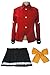 miccostumes Women's Costume Anime Girl's Cosplay Uniform (Small, Red and Black)